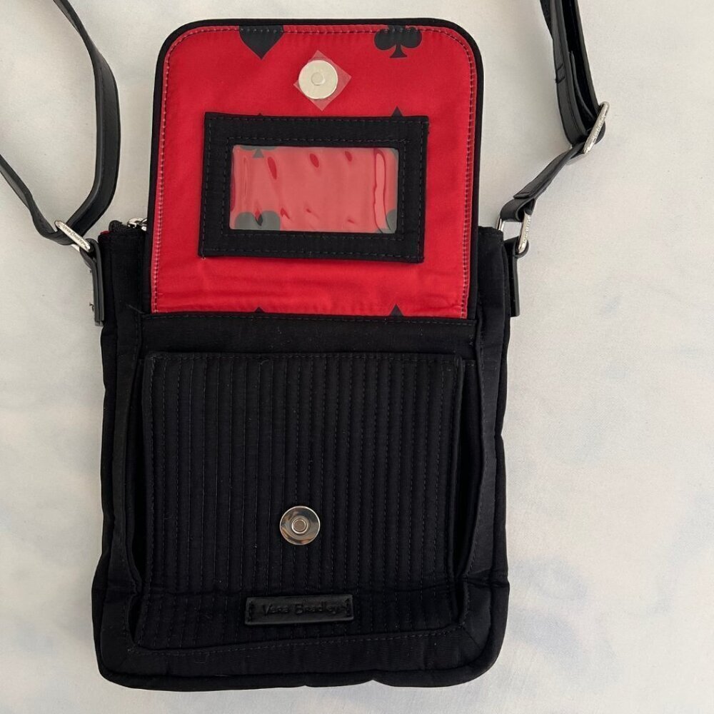 Vera Bradley Black and Red Crossbody Bag - Picture 4 of 7